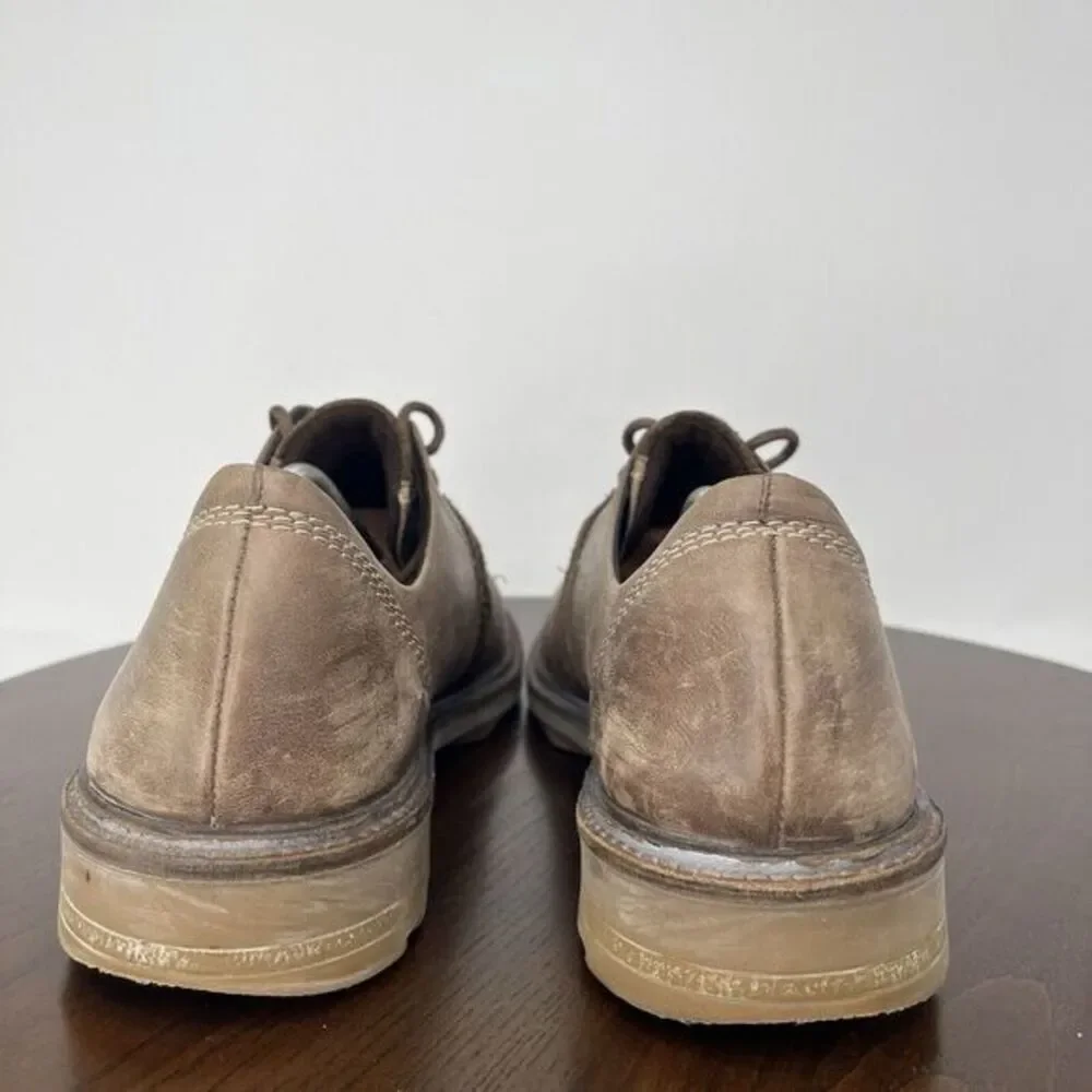 Naot Lindi Shoes Men 46 / 13-13.5 Brown Leather Derby Oxford Plain Toe Lug Dress